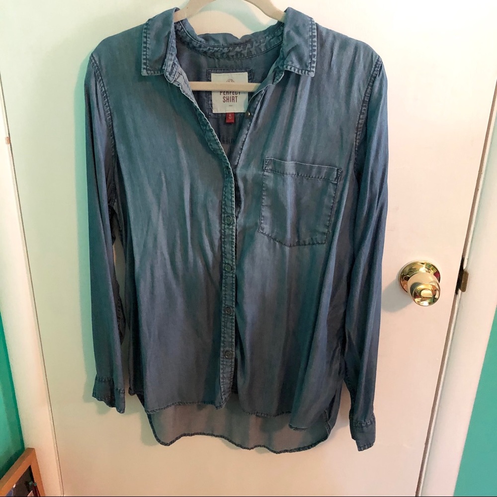 Women’s So Perfect Denim Chambray XL Shirt